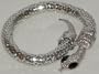 Silver Snake Bracelet, Ankle Bracelet or Arm Cuff
