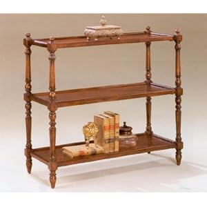 Plantation Cherry Three Tier Console Table by