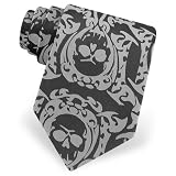 Tribal Art with Skulls by Wild Ties black polyester ties