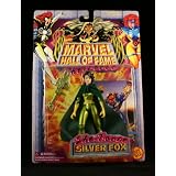 SILVERFOXMarvelComicsHallOfFameSHE-FORCESeries1997ActionFigureandCollectorTradingCard