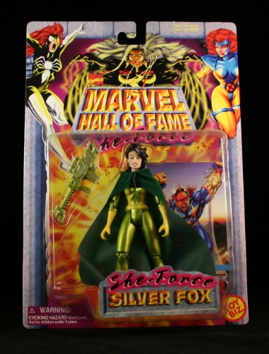  SILVER FOX Marvel Comics Hall Of Fame SHE-FORCE Series 1997 Action Figure and Collector Trading Card