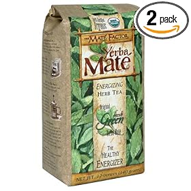 The Mate Factor Yerba Mate Energizing Herb Tea, Original Fresh Green, 12 Ounce Bag (Pack of 2)