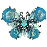 Marine Blue Butterfly Animal Pin Brooch