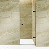 VIGO VG6073RBCL24 Tempo 24 to 24.5-in. Adjustable Frameless Shower Door with .3125-in. Clear Glass and Oil Rubbed Bronze Hardware