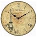 Kitchen & Housewares : Infinity Instruments Eiffel Tower Wall Clock