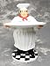 Fat French Chef w/ Tray Statue Cafe Home Kitchen Decor