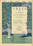 Trees (sheet music) (For the Organ)