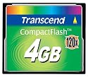 Transcend Ultra Speed - Flash memory card - 4 GB - 120x - CompactFlash Card