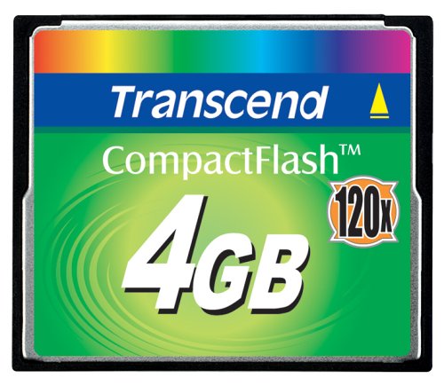 TS4GCF120 - TRANSCEND 4GB CF CARD (120X, TYPE I )