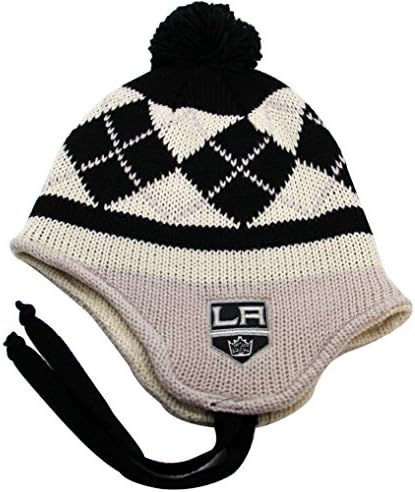 NHL LA Kings Knit Hat with Ear Flaps