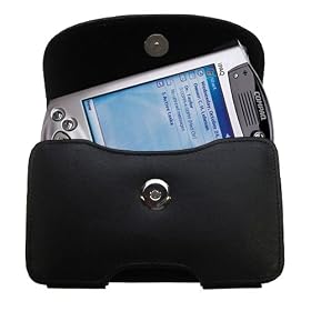 Click here to buy Horizontal Leather Case with Belt Clip Loop for the Compaq iPAQ 3835 by Gomadic for the Compaq iPAQ 3835.