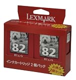 Lexmark 18L0727 82 �u���b�N�J�[�g���b�W 2�p�b�N 18L0727