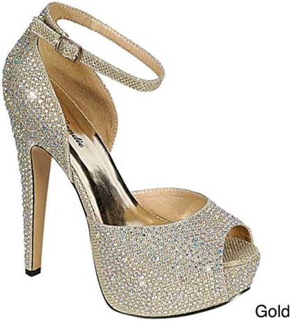 Eye Candie Women's Shining High Heel Fashion Sandal Dress Ball Gown Shoes