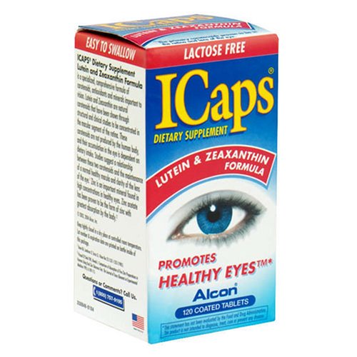 Childrens Toyshop  Health & Personal Care : ICaps Lutein & Zeaxanthin Formula, Coated Tablets, 120 coated tablets