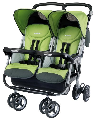 Peg Perego Aria Twin Stroller, Kiwi