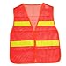 Warnweste Sicherheitsweste BRUBAKER orange gem�� DIN Norm EN471 aus luftdurchl�ssigem Netzmaterial f�r Auto und Sport oder Motorradwarnweste. Ideal auch als Sicherheits Joggingweste oder Fussball Leibchen.