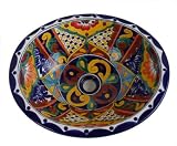 Talavera Oval Bathroom Sink, 17 1/2 Wide - Assorted Colors