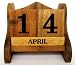 Kalender Gr. S - Datumsanzeige aus Holz