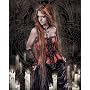 Victoria Frances (Red Basque) Art Poster Print - 16" X 20"