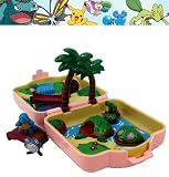 Pokemon Pocket Monsters Mini Playset w/ Poliwhirl & Squirtle Figures