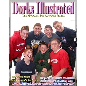 We Create Hilarious Caricatures from your Photos - and put them on fun Mag Covers. This one says: 