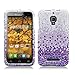 Aimo Wireless Dazzling Diamond Bling Case for Alcatel One Touch Fierce - Retail Packaging - Purple Waterfall