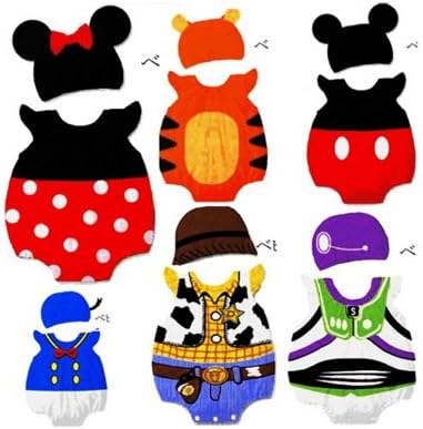 Super Cute Disney Character Photo Prop Baby Creeper & Hat 2-pc