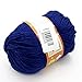 Joylive Wool Yarn Worsted Sweater Cashmere Knitting Yarn Soft Warm Baby 50g Vivid Blue