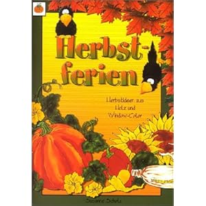 Herbstferien: Herbstideen aus Holz und Window Color