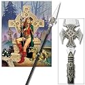 Celtic Spear Pole Arm with Savage Princess Poster