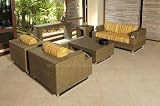 3 PC Serrano Patio Loveseat Set by La Casa Design