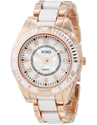 XOXO Womens XO5467 Rose Gold And White Bracelet Watch