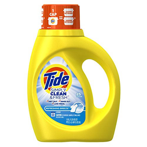 Tide Simply Clean & Fresh Liquid Laundry Detergent, Refreshing Breeze, 40 Ounce