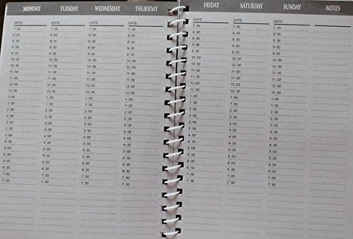 Creative U ~ Undated Organizer ~ Flowers ~ Spiral Bound ~ Softcover Dateless Planner or Personal Calendar