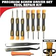 (10 Items Combo) Tool Repair Kit Precision Screw Driver Set Torx + Flat Head + Safe Plying Prying Pry Tool for Motorola Verizon Sprint Att Cingular Razr Razorand More