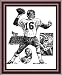 Kansas City Chiefs Framed Len Dawson Kansas City Chiefs By Michael Mellett 26 X 30 - Cherry