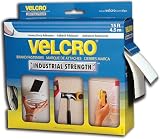 Velcro Industrial Strength Sticky-Back Hook and Loop Fasteners, 2 Inches x 15 Feet Roll, White (90198)