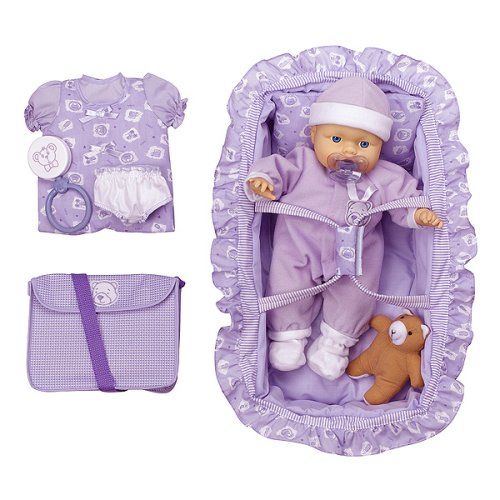 Childrens Toyshop  Toys : Kool Toyz 15" Talking Doll - Caucasian (Purple)