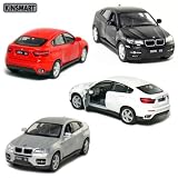 Set of 4 Cars: 5 BMW X6 Sports Activity Coupe 1/38 Scale, Pull Back Action.