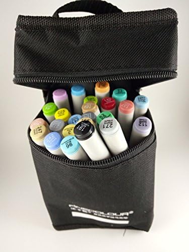 Basic 24/36/48/72 Colors Set Finecolour Sketch Marker Pens a Fine Point &amp; Broad Chisel Tip Art Marker Set Writting Drawing Beginner Marker Pen (24 colors)