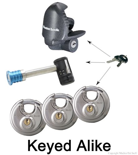 Master Lock - 5 Trailer Locks Keyed Alike #5KA-37940