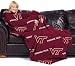 Virginia Tech Hokies Adult Comfy Throw Blanket with Sleeves