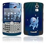 Happy Jellyfish Design Decal Skin Sticker for BlackBerry Curve 8350i Cell Phone