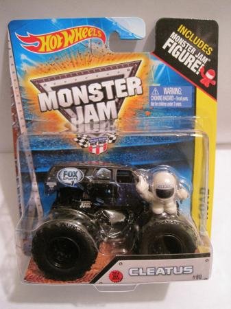 Monster Jam FOX SPORTS football CLEATUS 2014 new truck #80 includes monster jam figure RARE