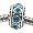 Birthstone Spacer Bead Charm (December Blue Zircon)