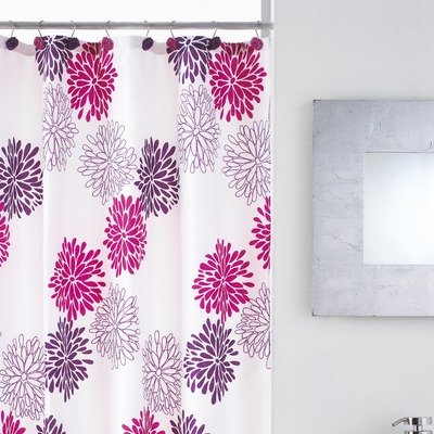 Dahlia Shower Curtain with Hooks