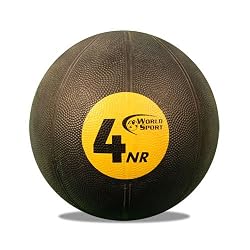 World Sport 4 Kilo (8.8lb) Non-reactive (No Bounce) Medicine Ball