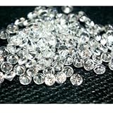 Round 3mm AA Cubic Zirconia White CZ Stone Lot of 50 Pieces