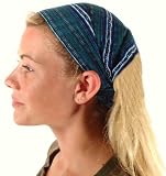 MayaWear Bandana - "Blue Caribbean"