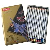 Derwent Metallic Pencil Tin, 12-Pack Derwent Metallic Pencil Tin, 12-Pack